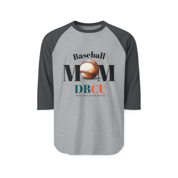 Baseball MOM Raglan Shirt - DBCU Supporter 3/4 Sleeve