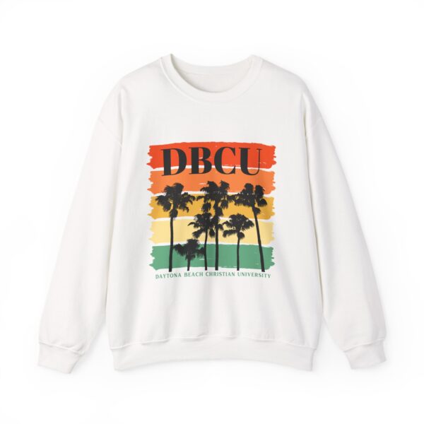 DBCU Palm Trees Sweatshirt – Daytona Beach Christian University Retro Sunset Crewneck