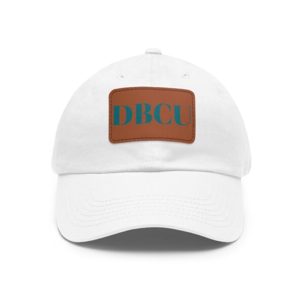 Leather Patch Dad Hat – Monogram DBCU Baseball Cap