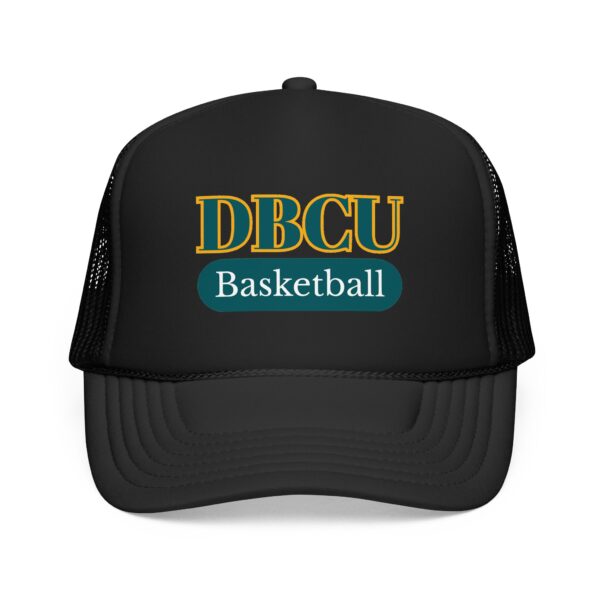 DBCU Basketball Trucker Hat — Vintage Team Logo Foam Mesh Cap