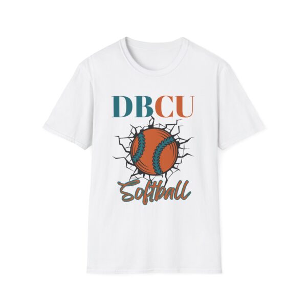 DBCU Softball Team Tee — Cracked Softball Graphic Shirt