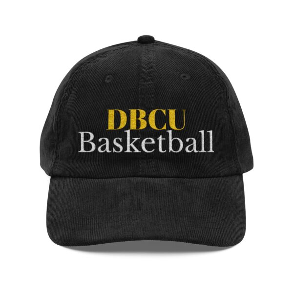 DBCU Basketball Vintage Corduroy Cap – Embroidered Logo & Cross