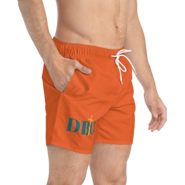 DBCU Swim Trunks — Orange Beach Shorts with DBCU Logo