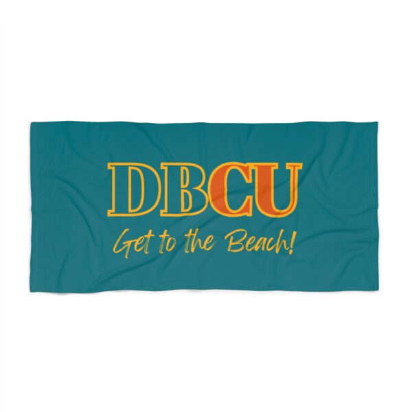 DBCU "Get to the Beach!" Beach Towel – Tropical Teal Summer Beach Accessory