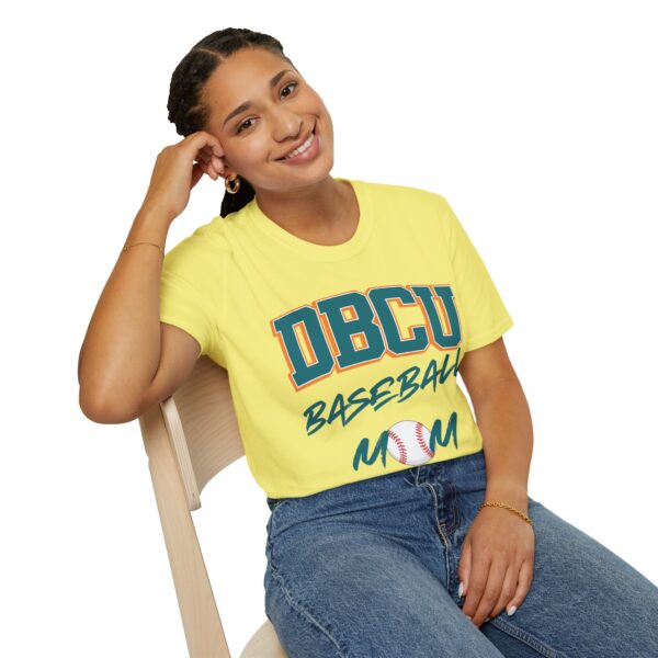 DBCU Baseball Mom T-Shirt — Collegiate Baseball Mom Tee -100% Cotton (Multiple Colors Available)