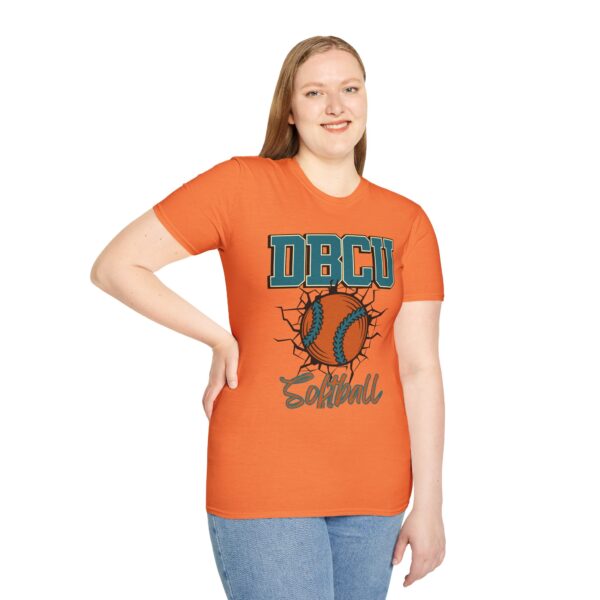 DBCU Softball Team Tee — Cracked Softball Graphic Shirt- 100% Cotton (Multiple Colors Available)